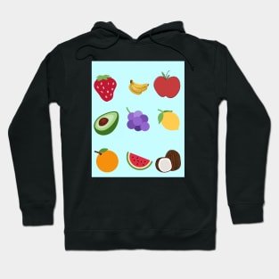 Variety Of Fruits For Healthy Living Hoodie